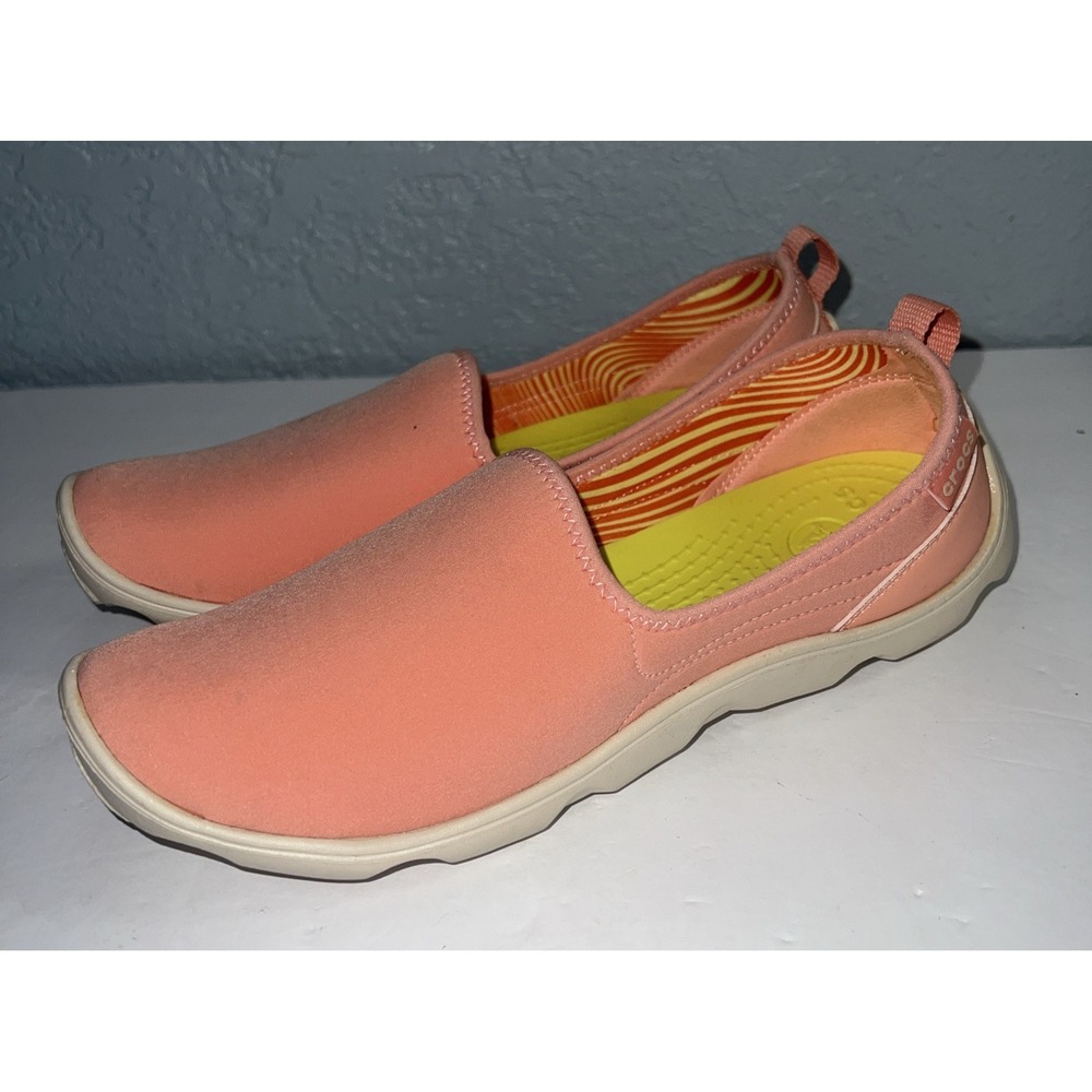 Crocs Slip-on Neoprene Walking Water Shoes Light Pink Women's Size 9